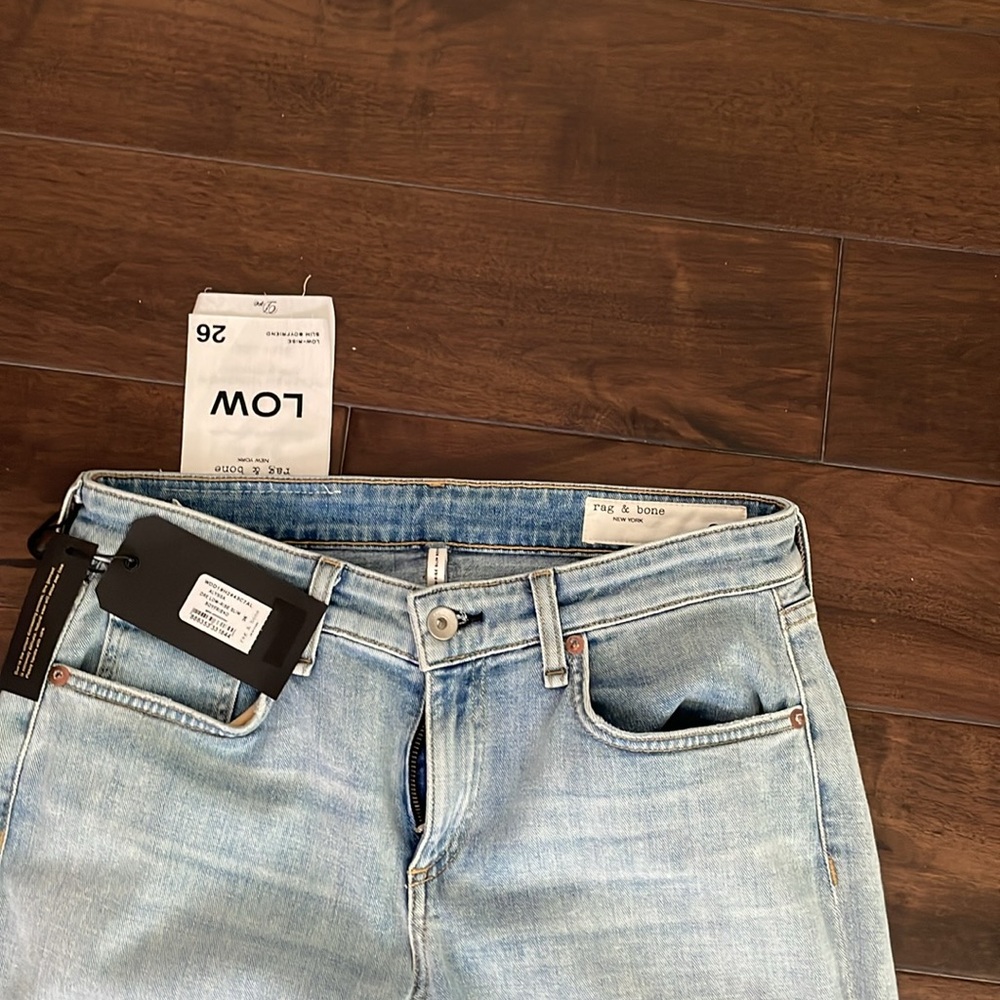 Rag&Bone super soft jeans low rise boyfriend Dre Alyssa NWT SZ26 - Picture 7 of 11
